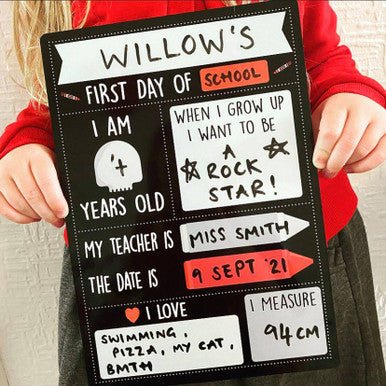 Back to school whiteboard