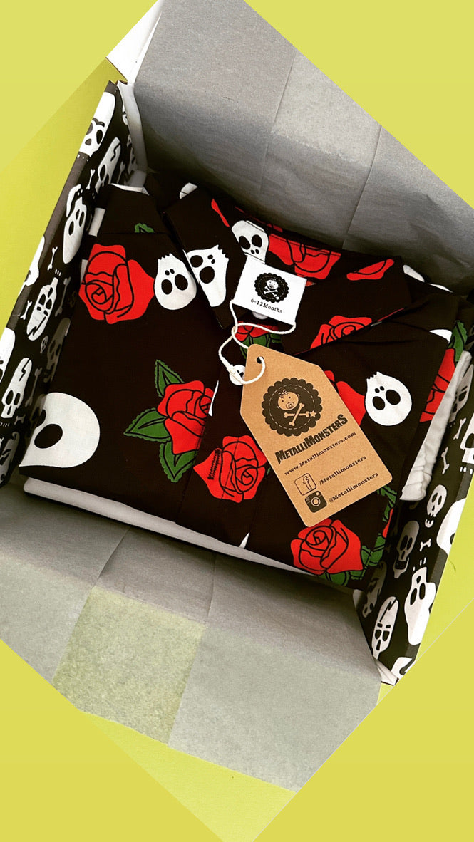 Skull & Rose button shirt