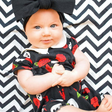 Skull and Rose romper – Metallimonsters