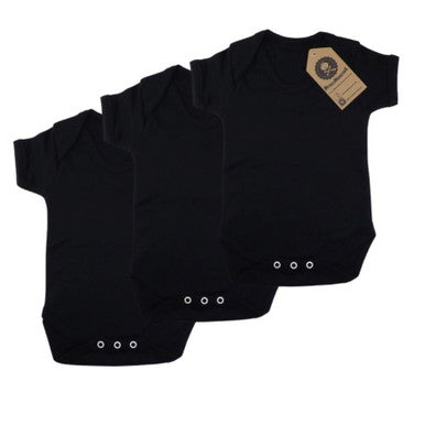 3 pack plain black vest