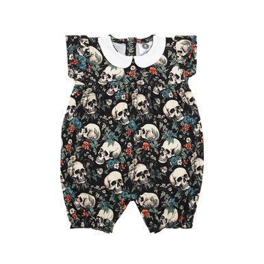 Garden skulls romper