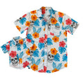 Hawaiian Skulls mens shirt white