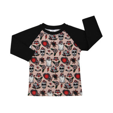 Halloween flash baseball T-shirt