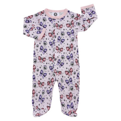 Pastel Skull Bows sleepsuit 