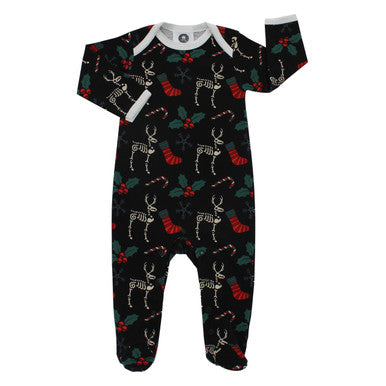 Skeleton Reindeer sleepsuit