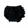 Black baby ruffle bloomers