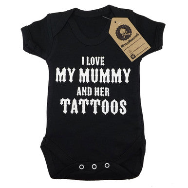 Mummys Tattoos Vest  Black