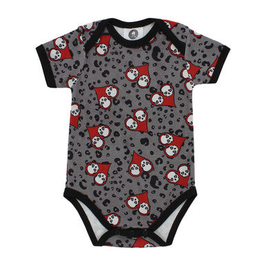 Love skulls vest red