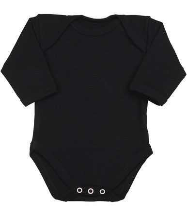 Plain black vest - long sleeve