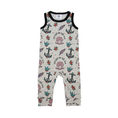 Raised by the sea pearl baby romper